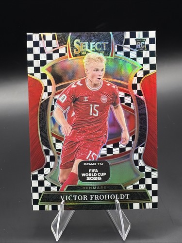 Panini 2025-26 Select Road to FIFA World Cup Victor Froholdt #19 Checkerboard SP