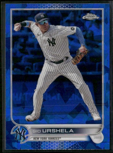 2022 Topps Chrome Sapphire Gio Urshela #23 card