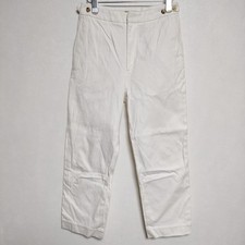MARGARET HOWELL 578-0143602 WASHED COTTON TWILL Pants off white 4-0401G  