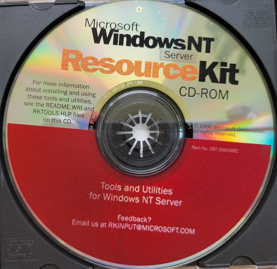 CD de colección - Kit de recursos de servidor Microsoft Windows NT Foto 2 de 3