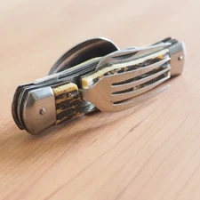 1960s KANE-MI BRAND SHERPA TOP – Vintage Japanese Multi-Tool w/ Leather Case