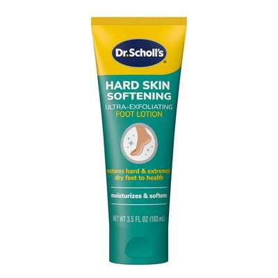 Dr Scholl's Dry, Flaky Skin Remover Ultra Exfoliating Foot Lotion Cream, 3.5 oz