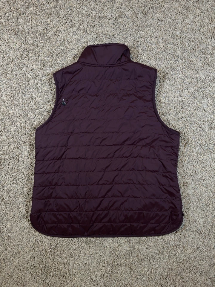 Carhartt Women’s Utility Vest Maroon Reversible Sherpa-Lined Full-Zip Fleece L - Image 2 of 4