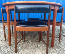 Vintage Retro Spacesaver Mid Century Dining Table 4 Tuck Under Chairs Delivery🚚