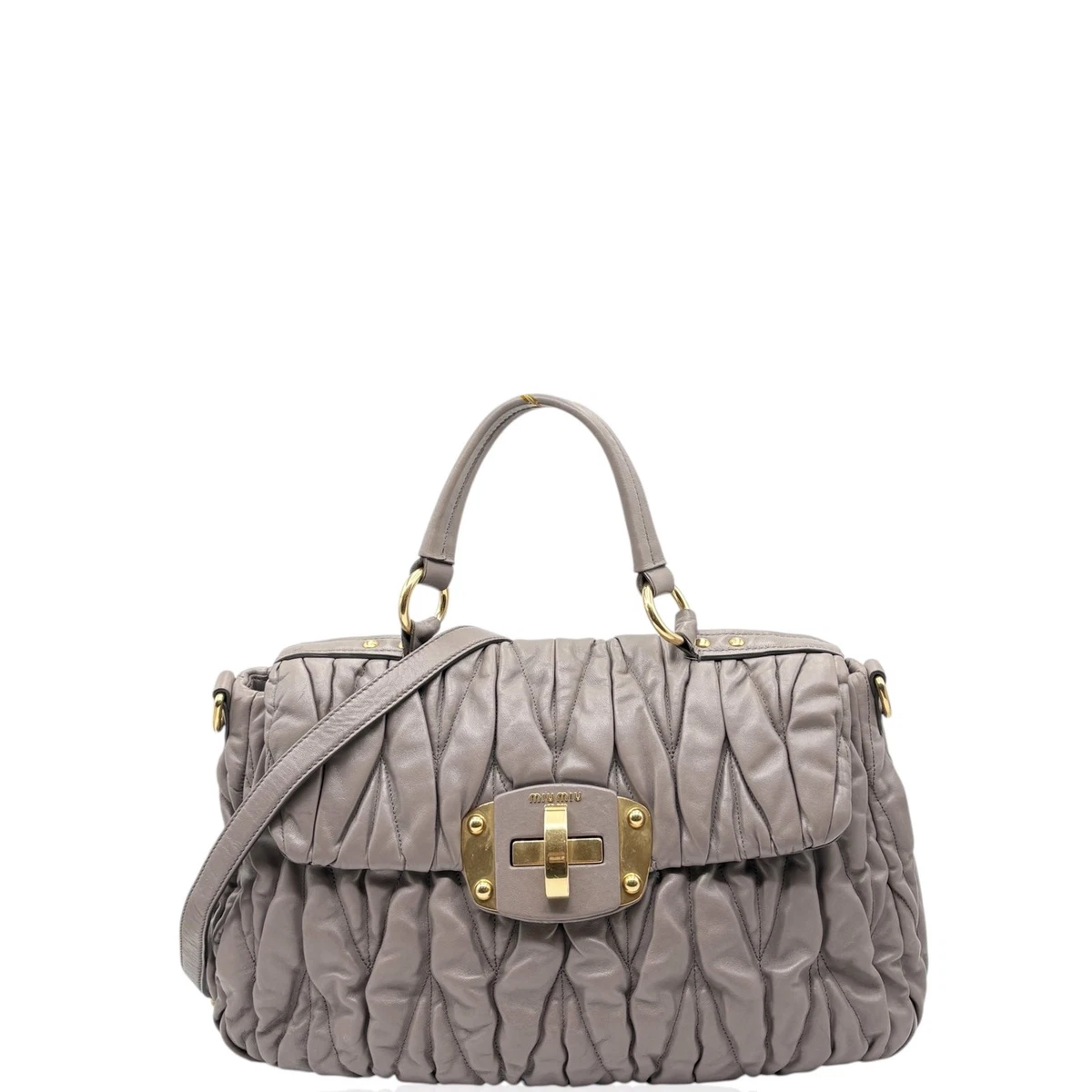 Gray Bags & Miu Miu Handbags for Women for sale | eBay