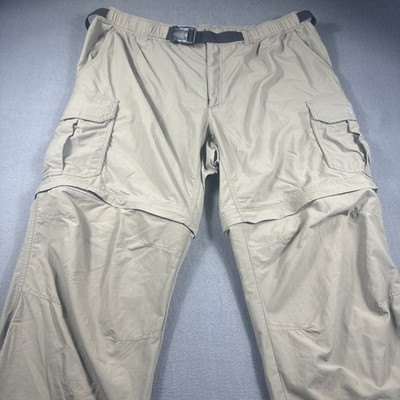 Guide Series Men s Khaki Zip Off Cargo Fishing Pants/Shorts Sz XL/32