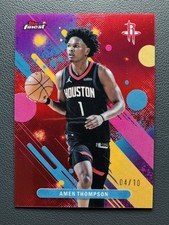 2025-26 Topps Finest Basketball Amen Thompson #91 Red Refractor /10 SSP