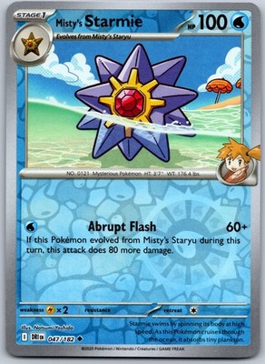 Misty's Starmie Reverse Holo Uncommon SV10: Destined Rivals 047