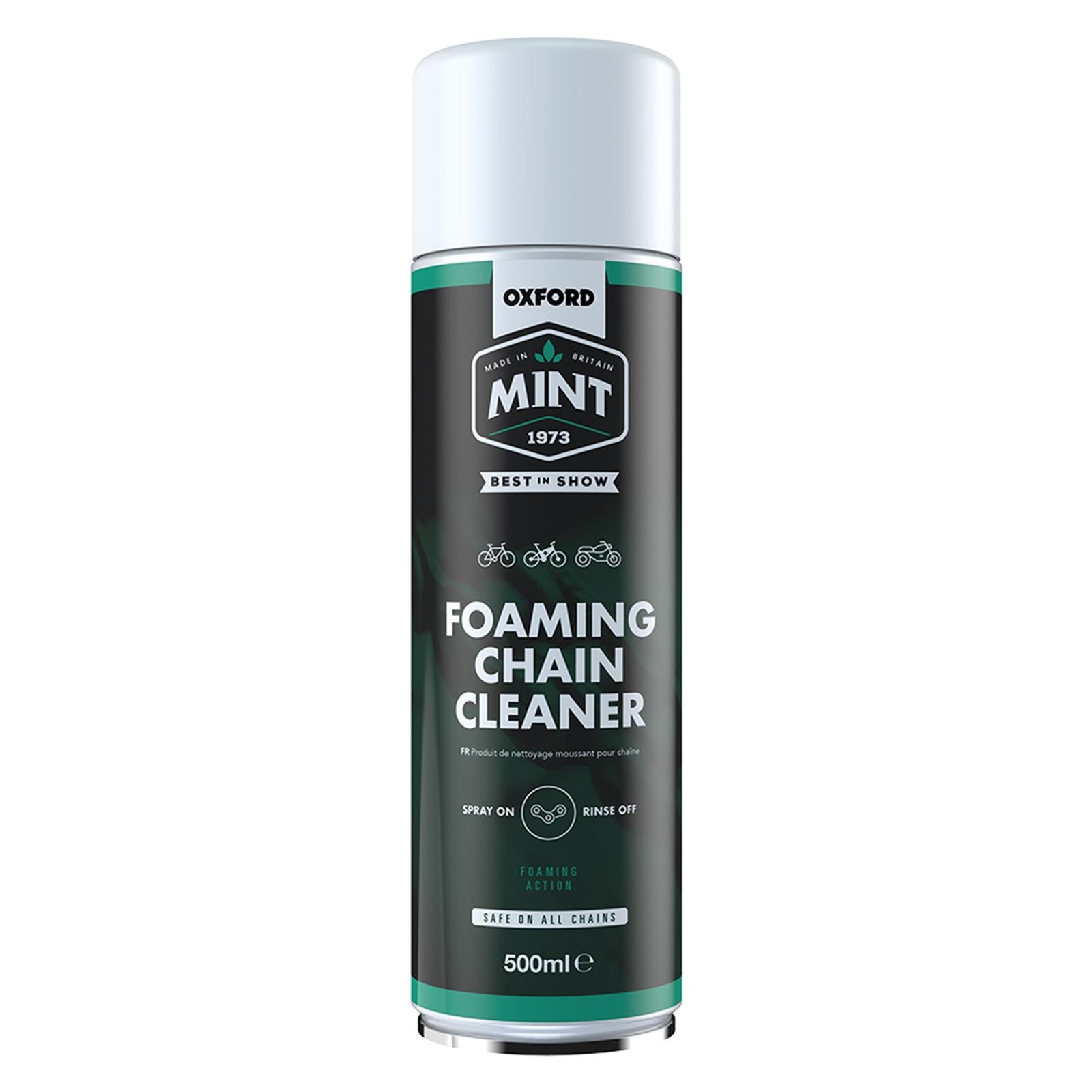 Oxford Mint Foaming Motorcycle Chain Cleaner 500ml Bike Chain Foam Cleaner