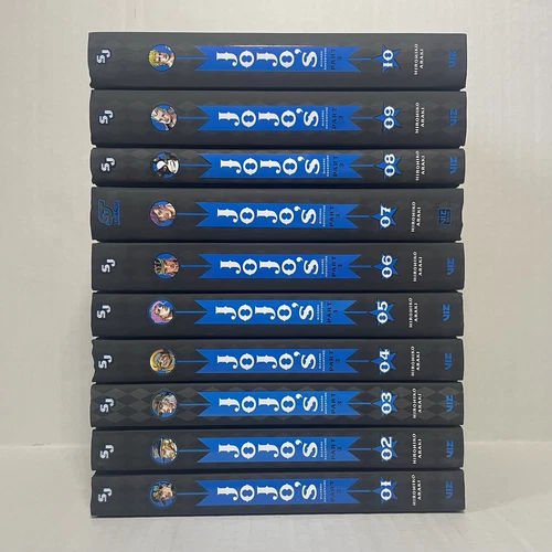 Jojo’s Bizarre Adventure Manga Part 3 Volumes 1-10 Brand New English Hardcover