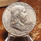 1951 Franklin Half Dollar 90% Silver Nice Coin