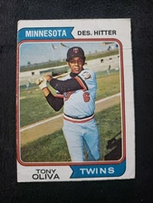 ⚾1974 Topps #190 Tony Oliva⚾Low Grade⚾