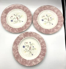(3) JOHNSON BROTHERS Accent Summer Chintz Luncheon Plates England Earthenware