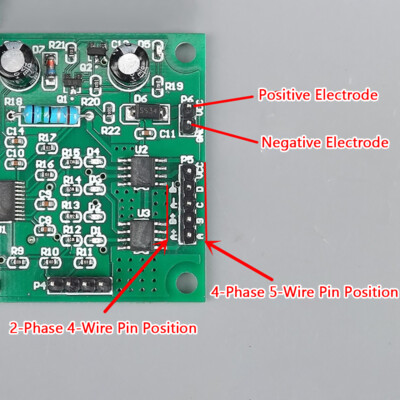 DC 5V-12V 2-phase 4-wire Micro Mini Stepper Motor Driver Speed Controller Module