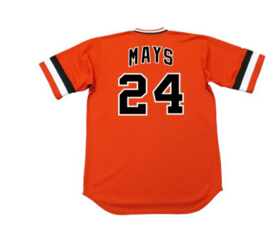Willie Mays 1978 San Francisco Giants Alternate Orange Cooperstown