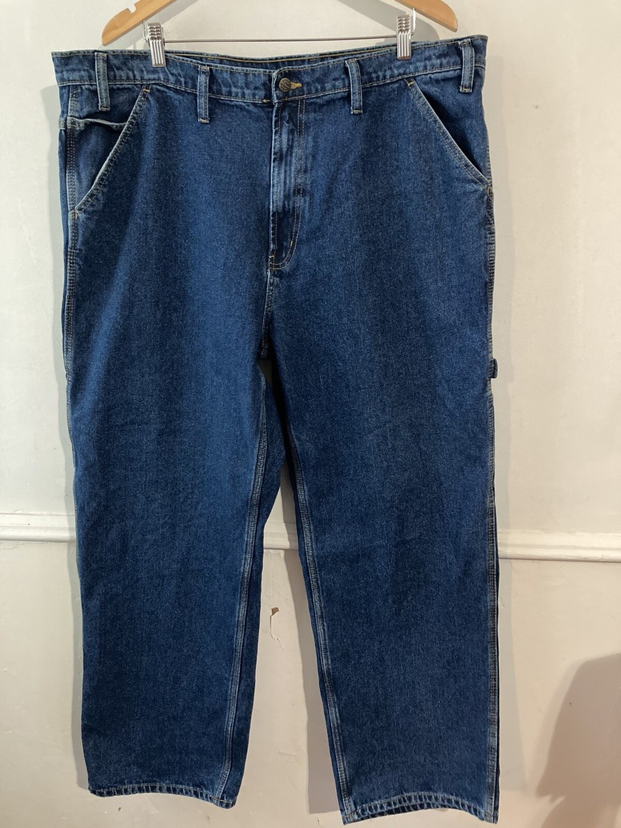 R.K. Brand Mens Carpenter Jeans 44 31 Blue Work Wear Denim