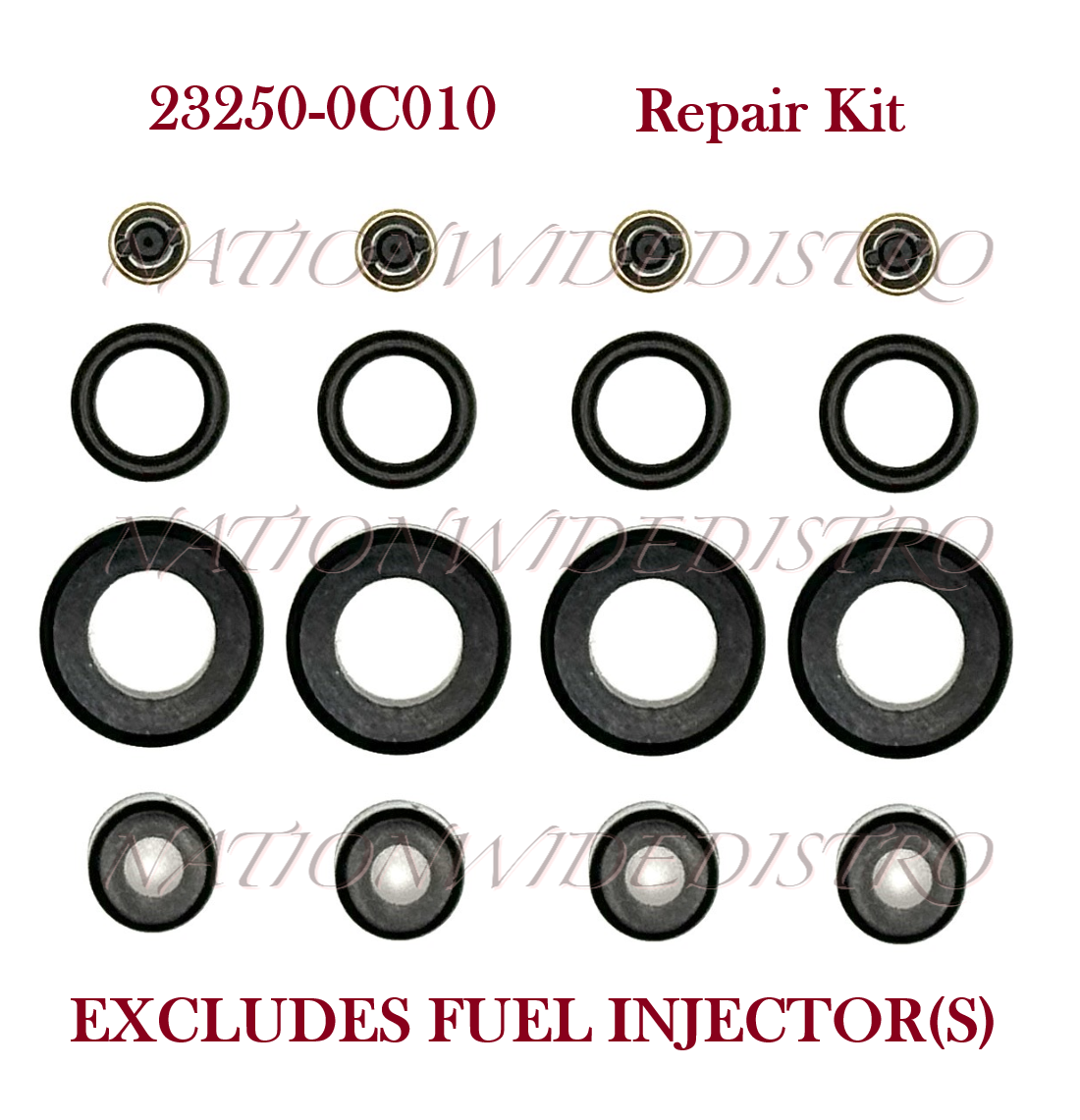 Repair Kit for Fuel Injectors for 20052016 Toyota 4Runner 2.7L