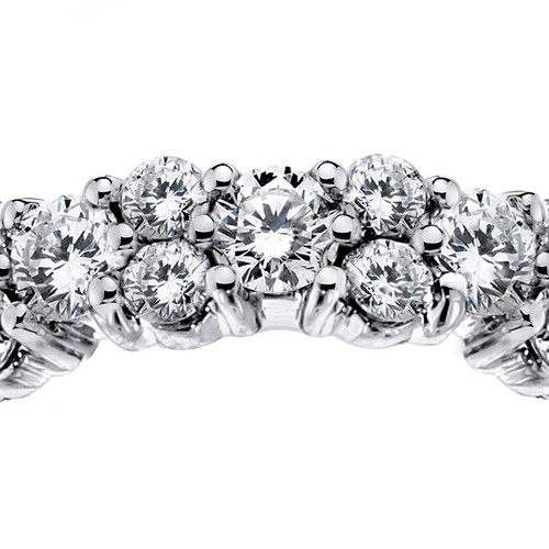 2.00 CT Brilliant Cut Garland Diamond Wedding Band in Platinum NEW - Picture 5 of 6