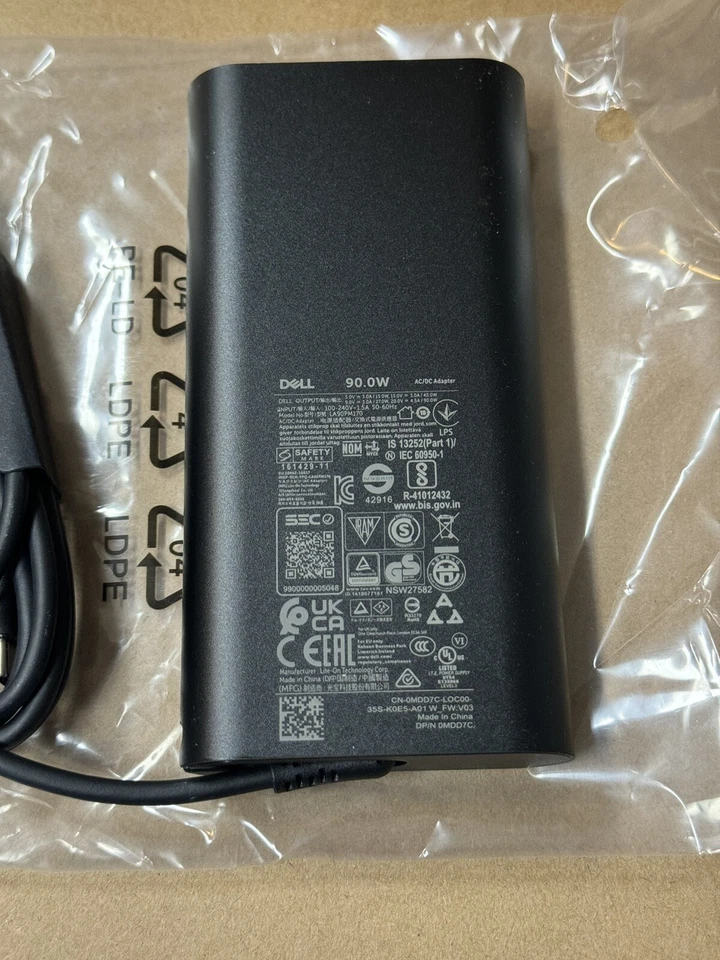 New OEM Original Dell 90W USB-C DP/N MDD7C LA90PM170 AC Adapter GaN Technology - Image 3 of 3