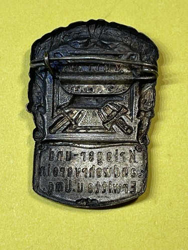 WWI German Krieger Warrior Pin Badge H Timm Berlin C.19 Tinnie - Picture 5 of 6