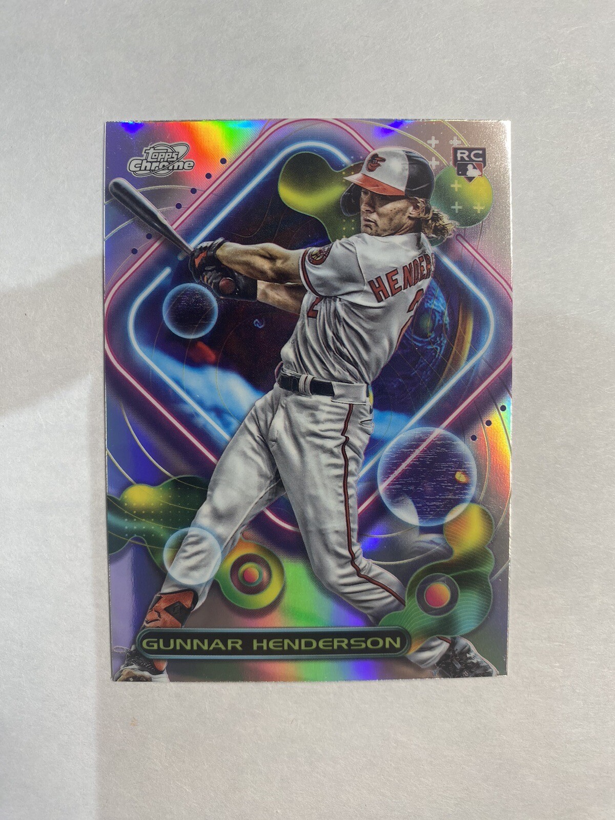 2023 Topps Cosmic Chrome Gunnar Henderson Rookie Refractor #2 Orioles! 🔥 🔥 🔥