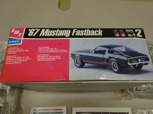 Vintage AMT Ertl 1967 Ford Mustang Fastback 1/25 #6631 Open Box Sealed Parts - Picture 8 of 9