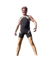 SLS3 Men's FX Race Suit, Raven Black/Icy White Small 