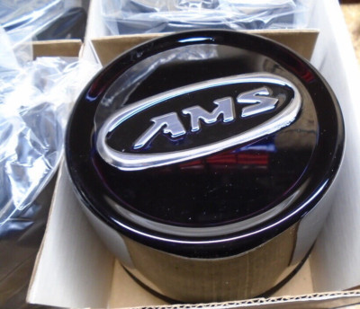 AMS Black Center Hub Cap Wheel Rim 0223-0038 B106B