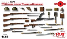 WWI Russian Infantry Weapon And Equipment 1:35 Plastic Model Kit ICM