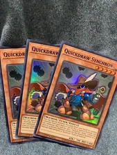 YUGIOH! 3x BLUE Quickdraw Synchron LDS3-EN117 Ultra Rare Yu-Gi-Oh! FAST SHIP x3