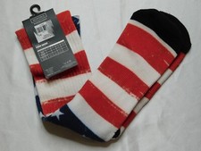 Bioworld American Flag Crew Socks - Size 10-13 New