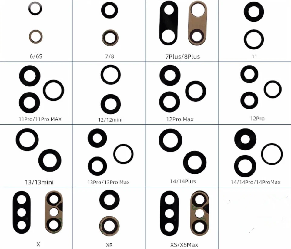 1 Pcs Camera Lens Replacement Rear Camera Glass For iPhone 6/6 Plus/6S/6S Plus - Image 2 of 3