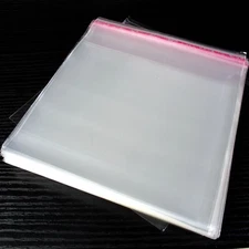 100 New CD Jewel Case Wrappers ~ Resealable Clear Plastic Storage Sleeves, Bags