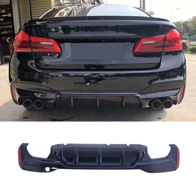 Rear Diffuser Bumper Lip M5 Style Fits BMW 5 Series G30 G31 2017-2023
