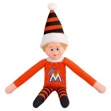 Miami Marlins Plush Holiday Elf [NEW] MLB Chritmas Shelf Toy