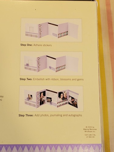 MAKING MEMORIES NIB SCRAPBOOKING PARTY ACCORDION BOOK KIT FRIENDSHIP 2005 - Picture 6 of 12