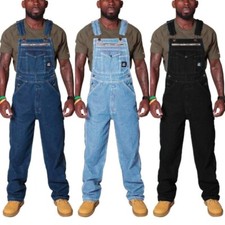 Men's overalls denim jumpsuits tooling trousers