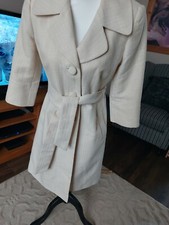 Stunning Coast Cream 3/4 Sleeve Lined Jacket Size 10 Weddings Mother Of Bride