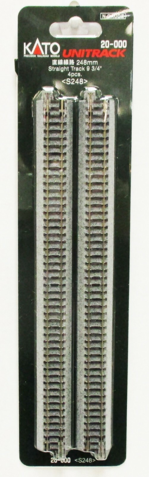 Voies Droites KATO N 248 Mm - Lot De 10 Pièces (Réf. 20-000-L) Pour Modélisme Ferroviaire