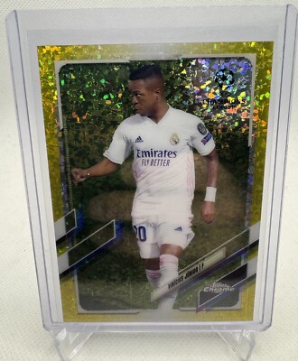 VINICIUS JUNIOR 2020-21 TOPPS CHROME YELLOW MINI DIAMOND /299 Real Madrid
