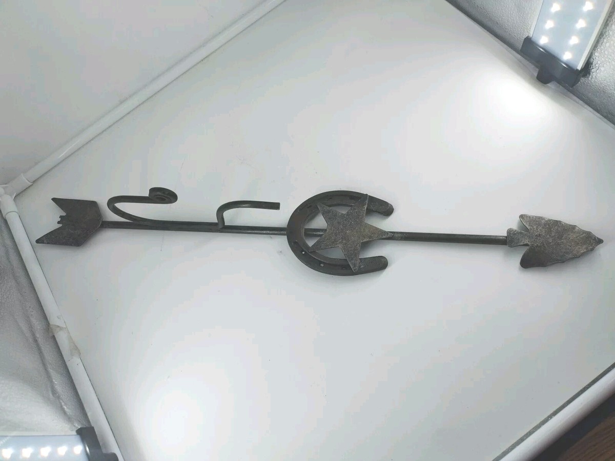 Metal Arrow Horseshoe Wall Hanging Deco Boho 21