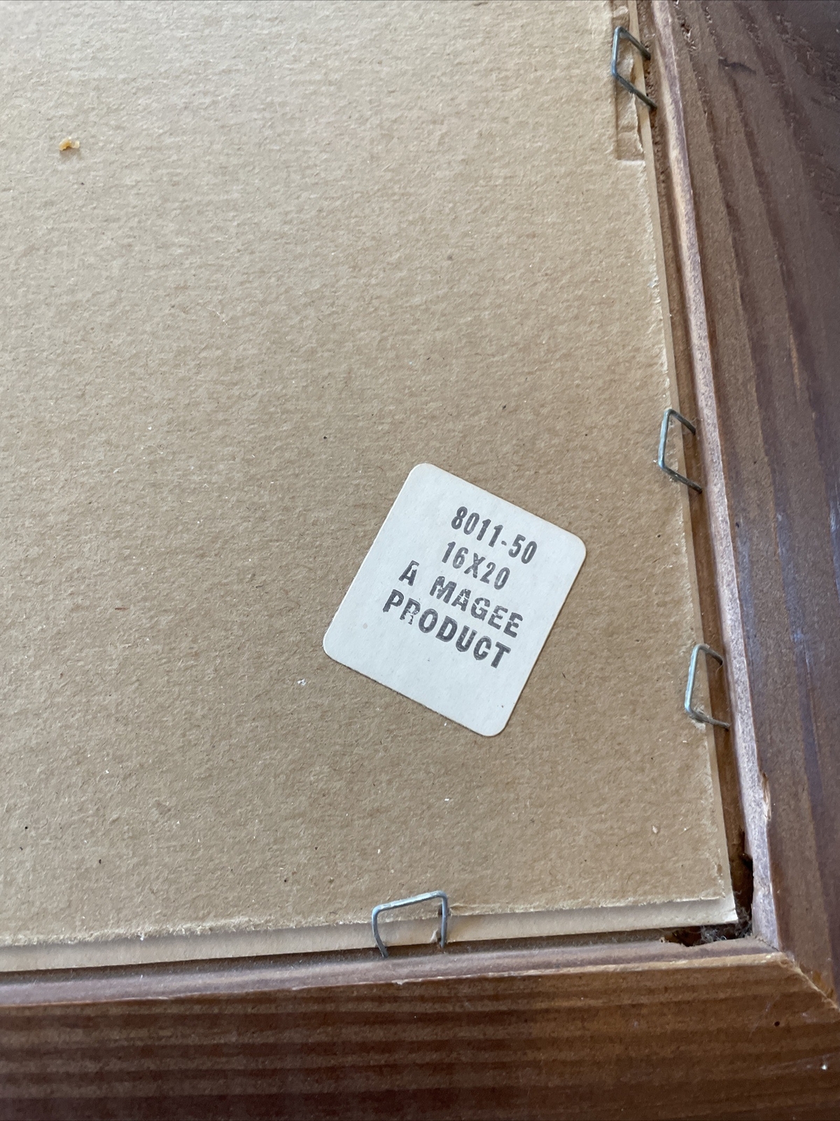 Grace Old Man Praying Picture Wood Framed Eric Enstrom Bovey MN 16” X