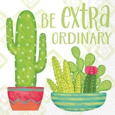 Boston International - Extra-ordinary Cactus Cocktail Napkins - C025200
