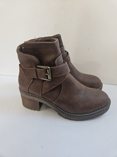 Steve Madden Vanessah Boots Size 8 Brown Ankle Booties - Picture 4 of 8