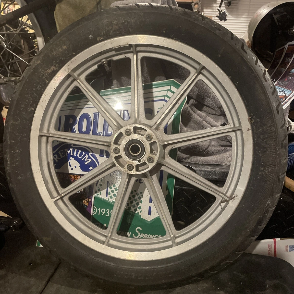 Harley-Davidson Black Motorcycle Wheels and Rims 19in. Inch for