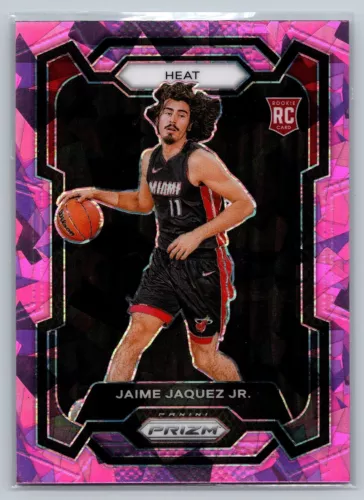 2023-24 Panini Prizm Jaime Jaquez Jr. #137 Pink Ice Prizm (RC) - Heat B