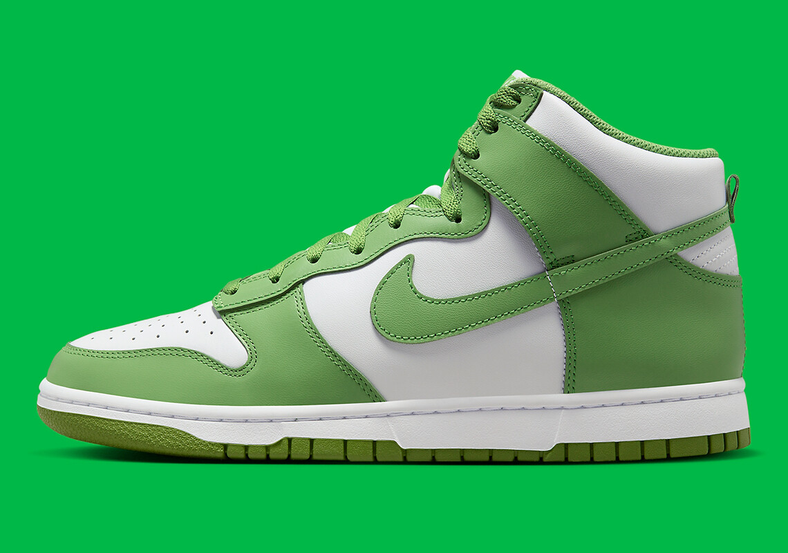 Кроссовки Nike Dunk High Retro BTTYS White Chlorophyll Green DV0829-101 sz 14 мужские