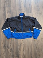 Reebok Vintage Women's Size M Track Jacket Windbreaker Color Block Pockets