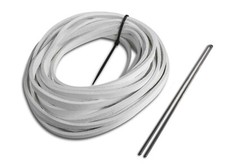 RAWLINGS/TANNERS PREMIUM LEATHER GLOVE LACE 1/4" BY 72" WHITE