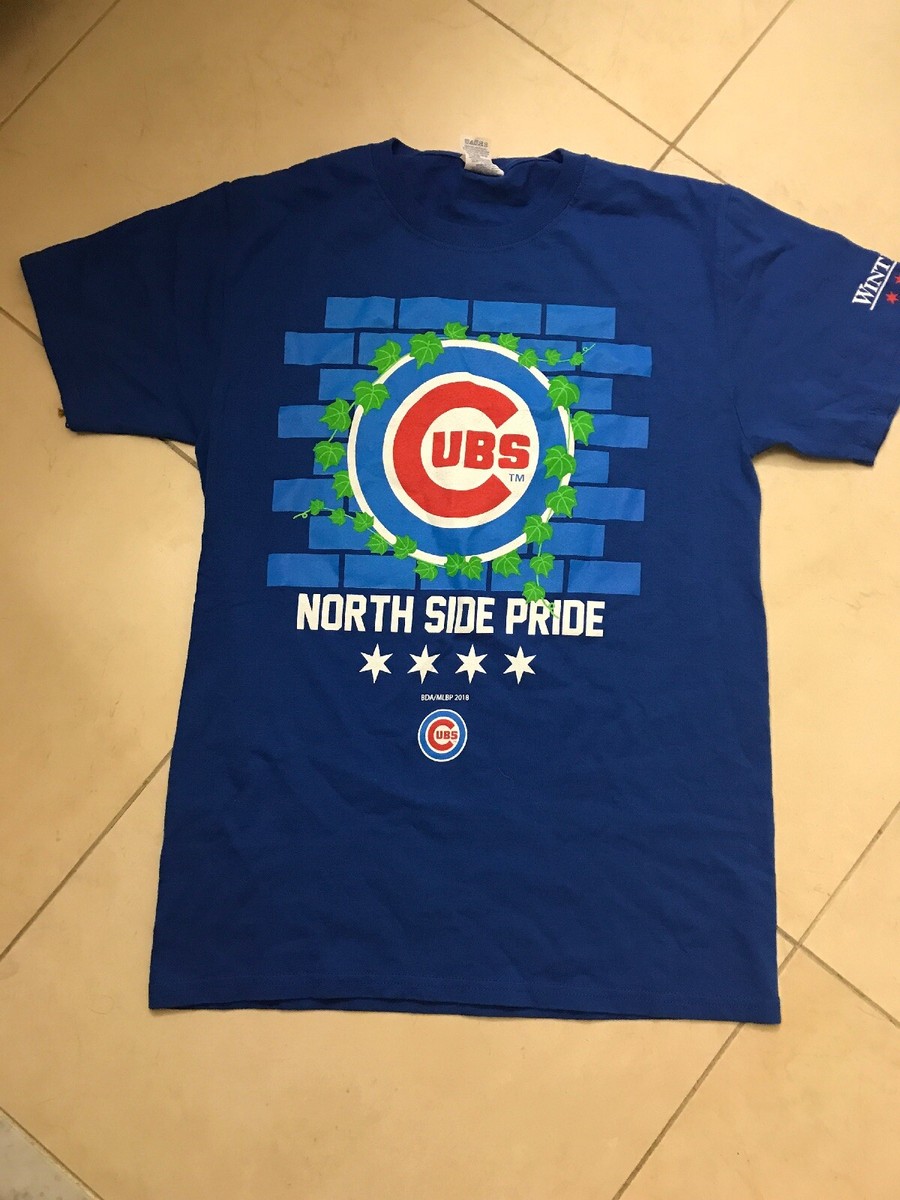Chicago Cubs~Northside Pride~Wintrust Tshirt Size Small Ivy Logo